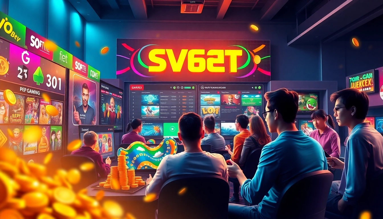 Experience the excitement of SV66 BET with vibrant online gaming visuals showcasing thrilling options.