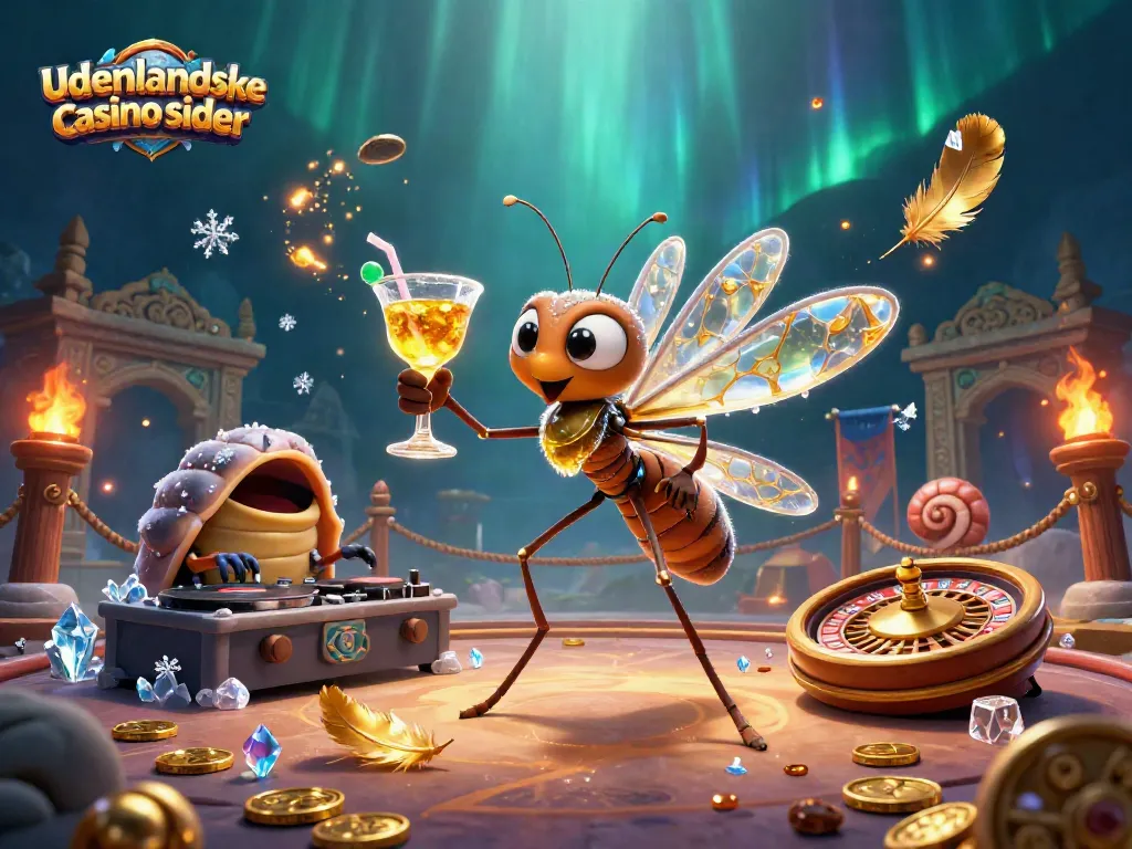 Engaging scene featuring udenlandske casino sider elements with cartoon characters coming to life in a vibrant casino environment.