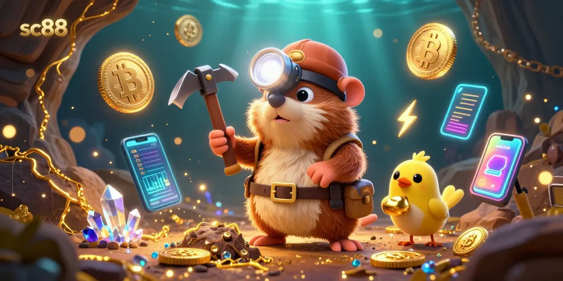 Experience sc88's thrilling casino adventure with the treasure hunter mole and crypto elements.