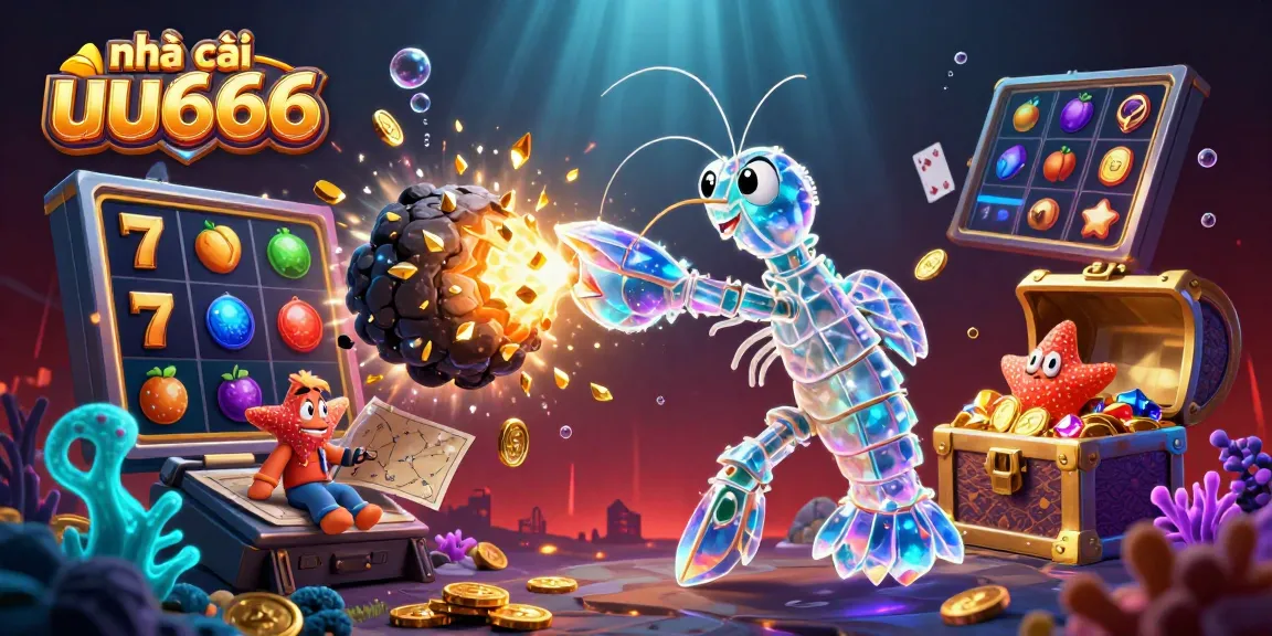 Engage with exciting games at nhà cái uu666 while witnessing a galactic battle among shimmering treasures.